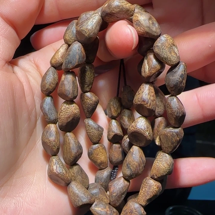 沉香手串海南老白棋沉水树丁链子24克