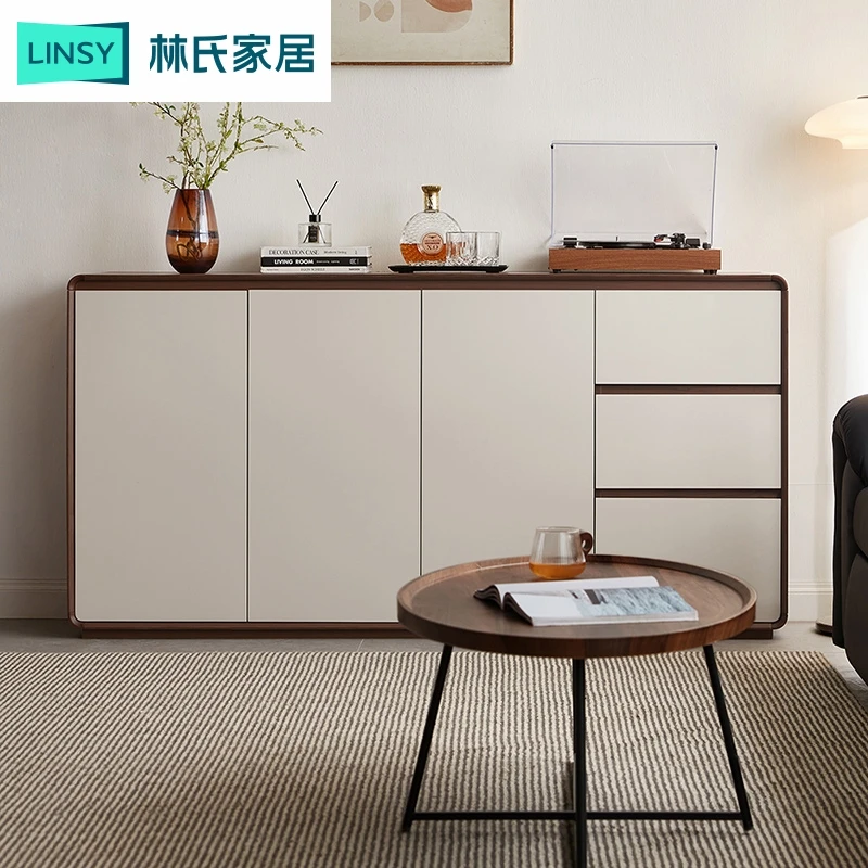 林氏家居现代餐边柜置物茶水柜靠墙小户型客厅厨房家用RU1T厨柜