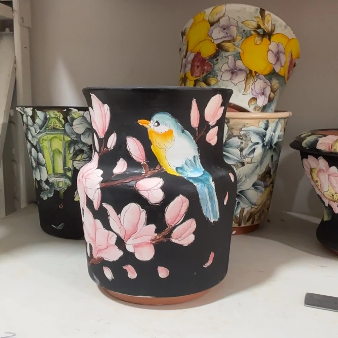 景德镇手绘花盆陶瓷11/17