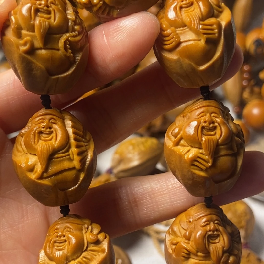 橄榄核手串/手链包衣大财神