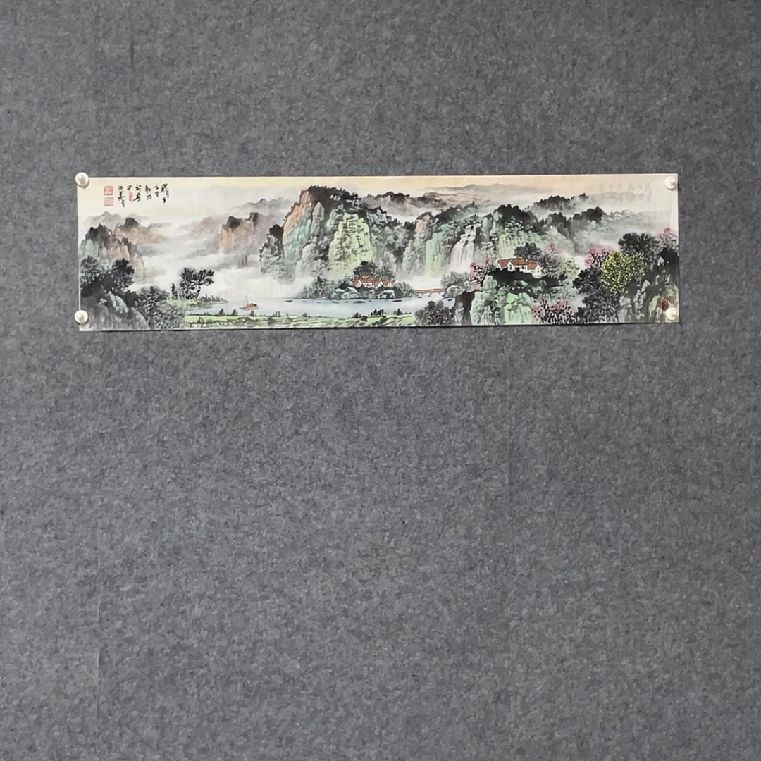 国画四尺对开画芯 捡漏