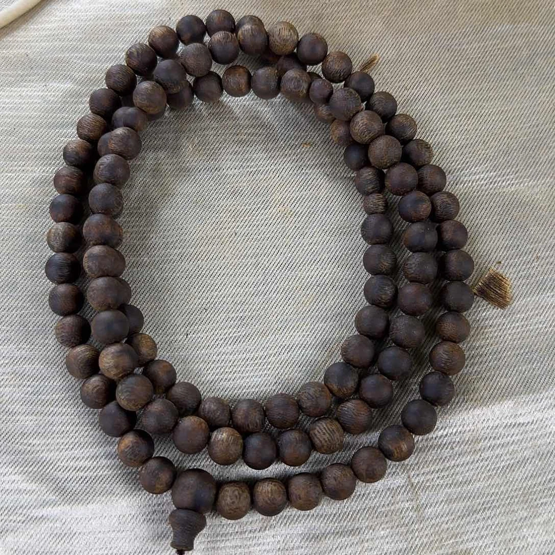 手串沉香白棋母树08圆珠多圈沉水级44克多样性发一