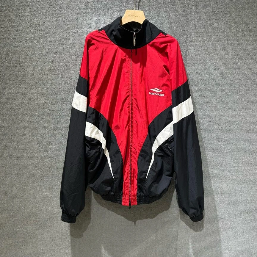 99新 Balenciaga/巴黎世家 （pm）3B校服拼色冲锋衣 xs码/6361