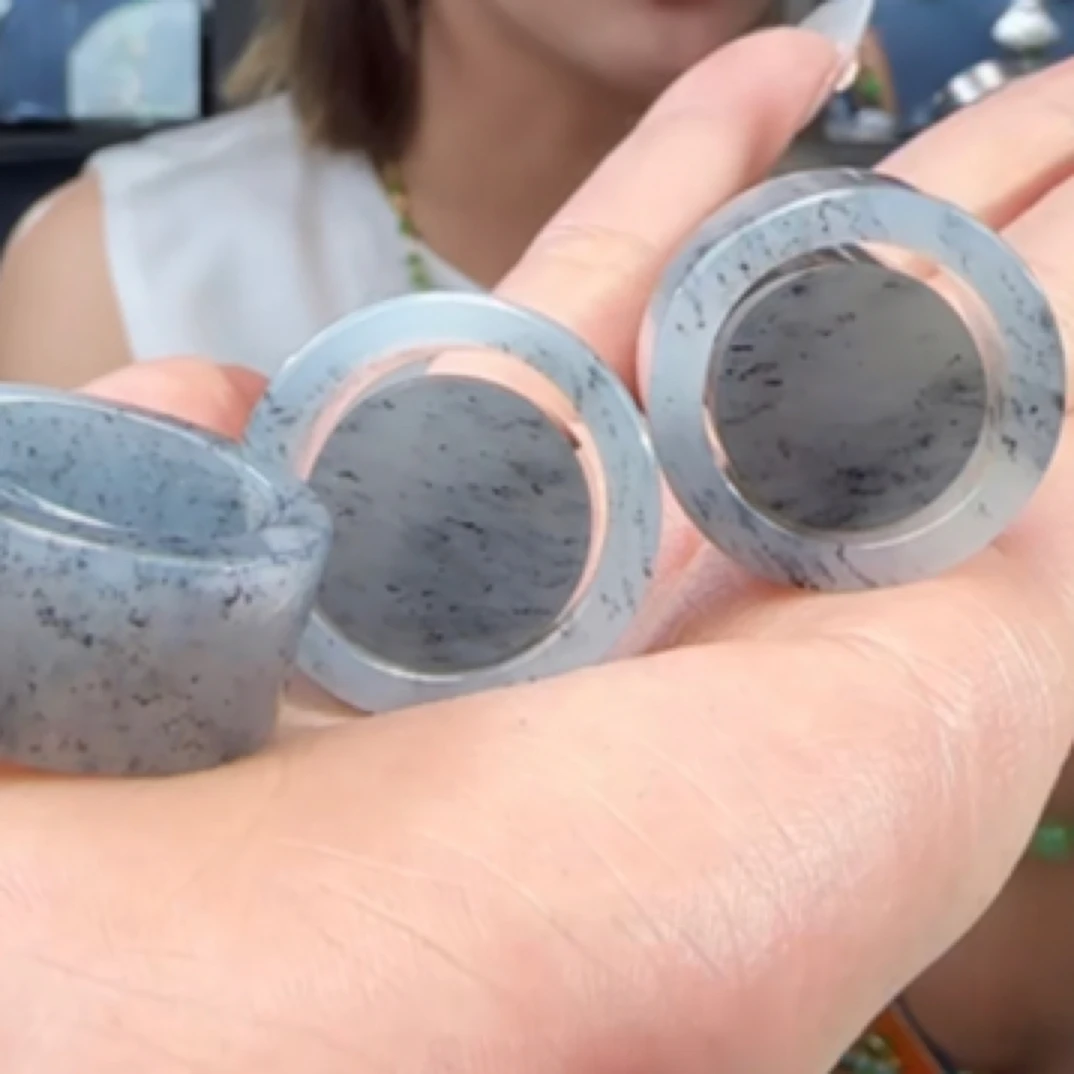 和田玉点墨青花 一套 多样性发货拍一发一