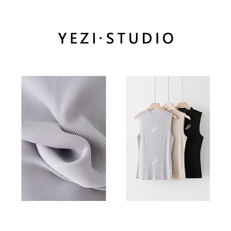 【反季】线条感夏季外穿薄款高弹力气质百搭无袖三宅背心24218510