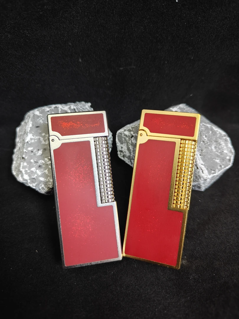 神俊红金大漆洒金轻奢纯铜朗声打火机