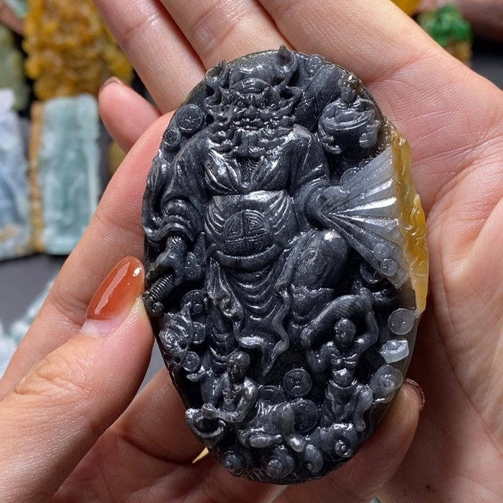 定制翡翠未镶嵌钟馗