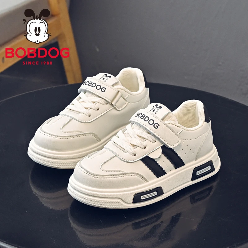 巴布豆童鞋2025新款儿童板鞋春秋校园小白鞋休闲男孩女儿童运动鞋