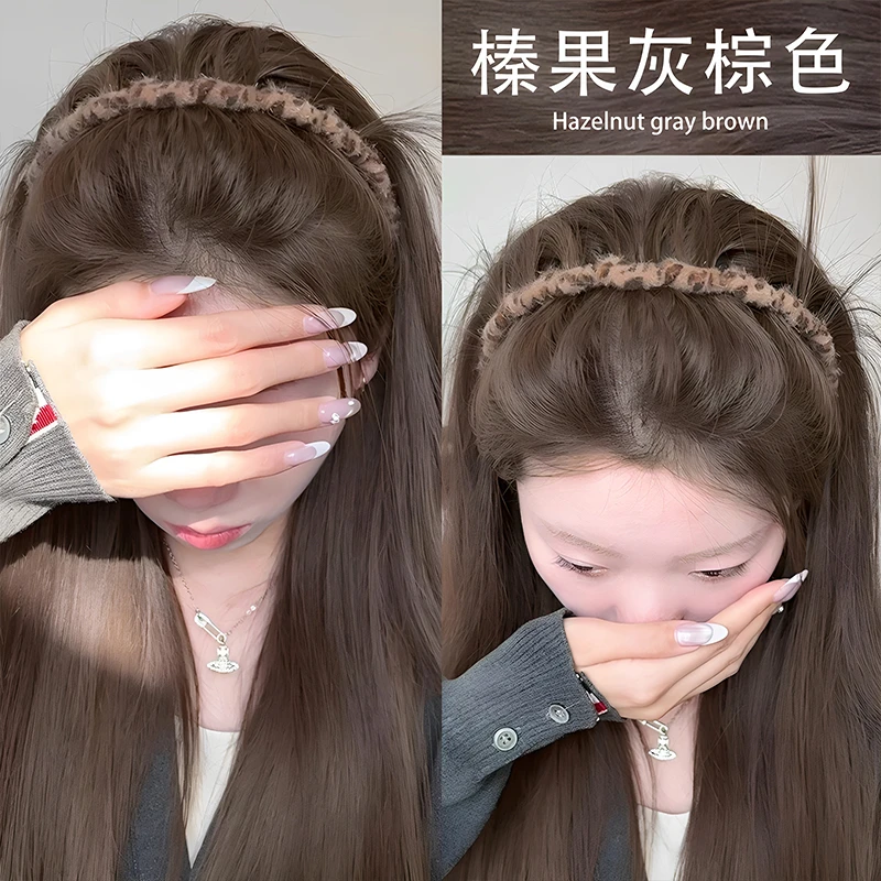 染发膏榛果灰棕色泡泡染发剂免漂天然纯自己染显白无刺激植物品牌