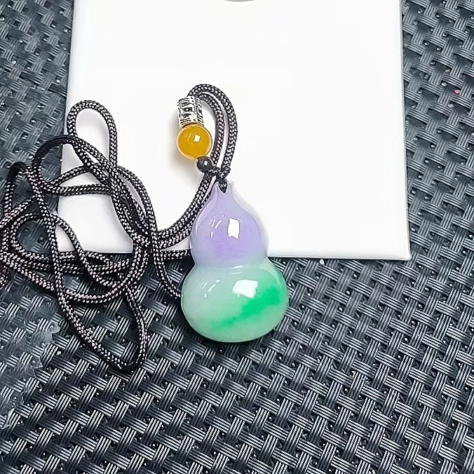 （聚宝严选）D215紫绿高葫芦吊坠精致气质妈妈款时尚精美