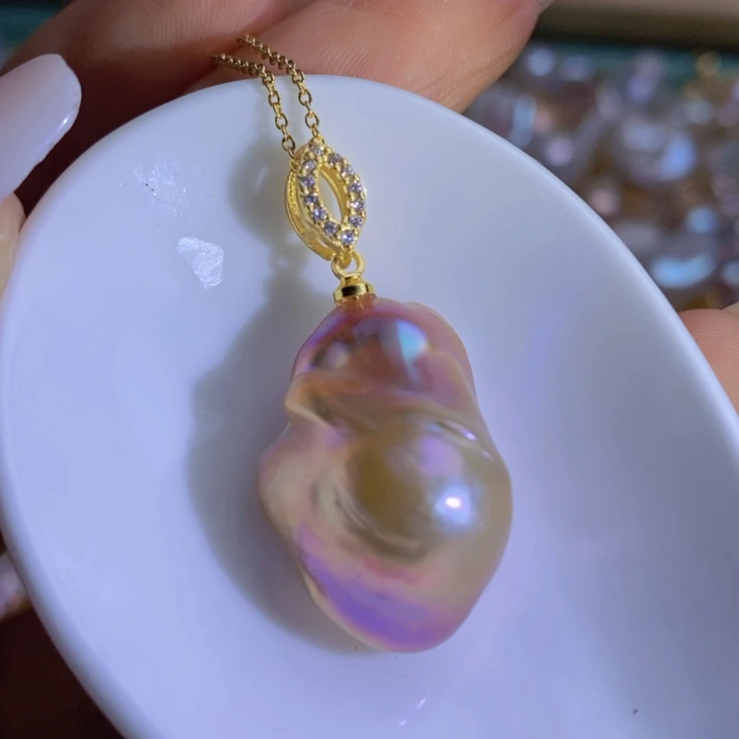 【闪购商品】淡水珍珠天然珍珠（微瑕）合金