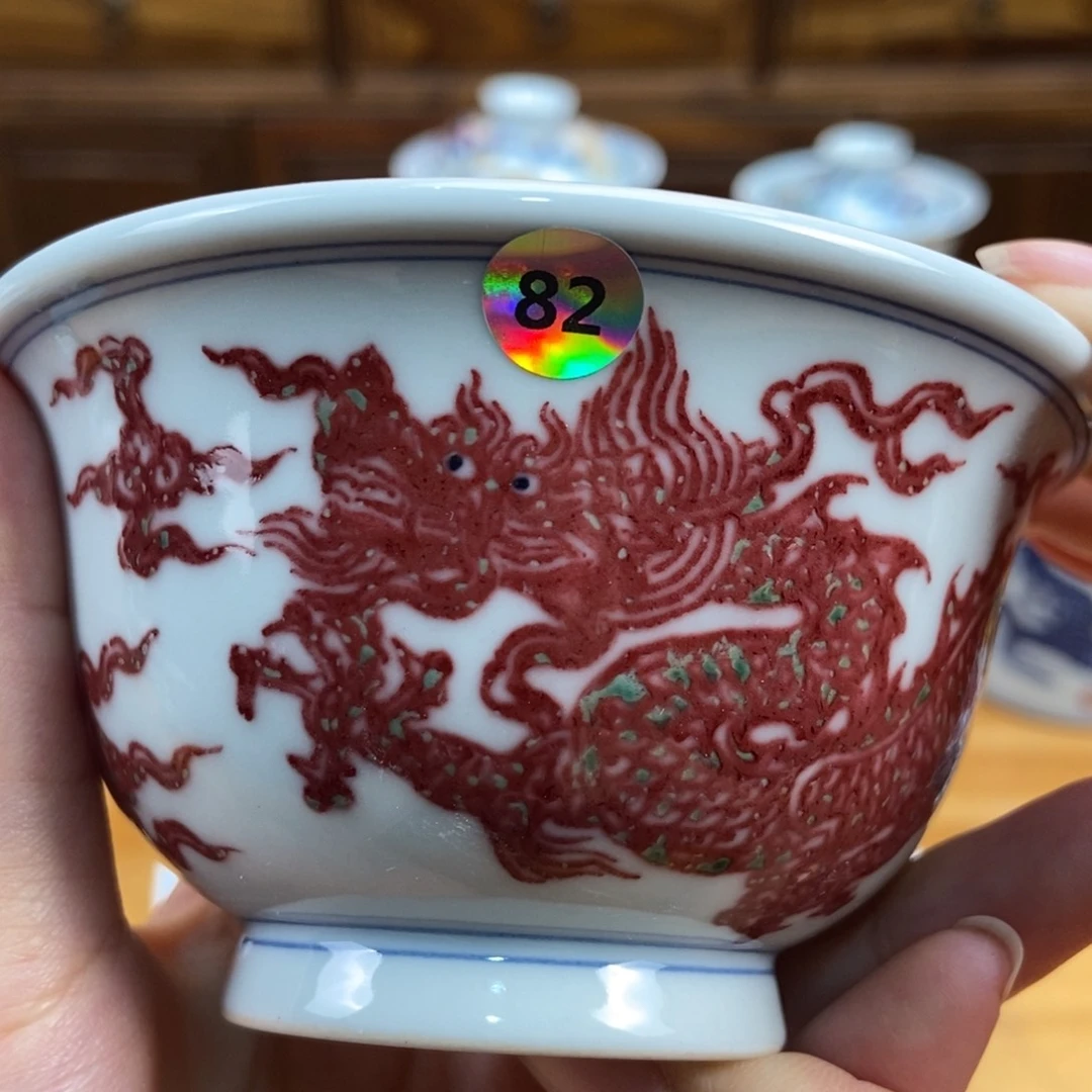 手绘现代茶具非古董