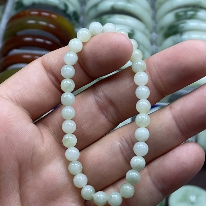 蛇纹石玉未镶嵌手链