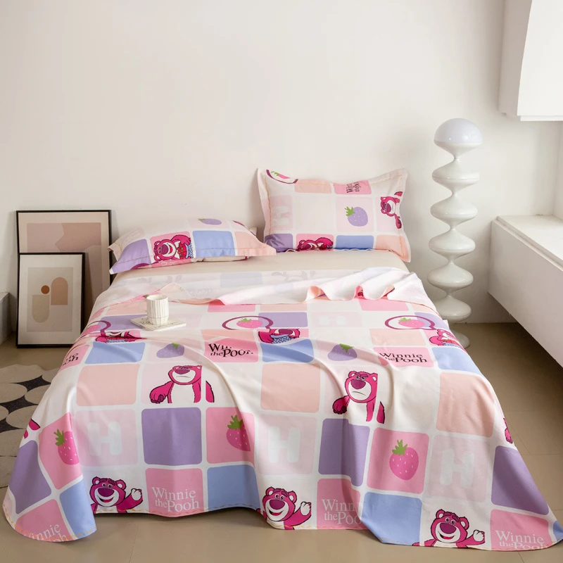 免费加工特厚正品棉小竹布料草莓熊（全尺寸加工不加工需备注）