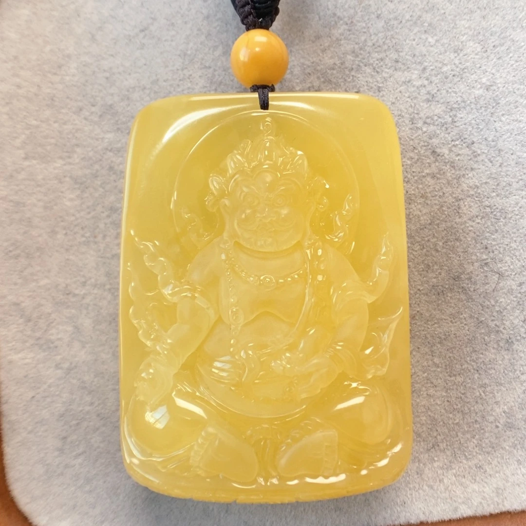 蜜蜡未镶嵌项链吊坠