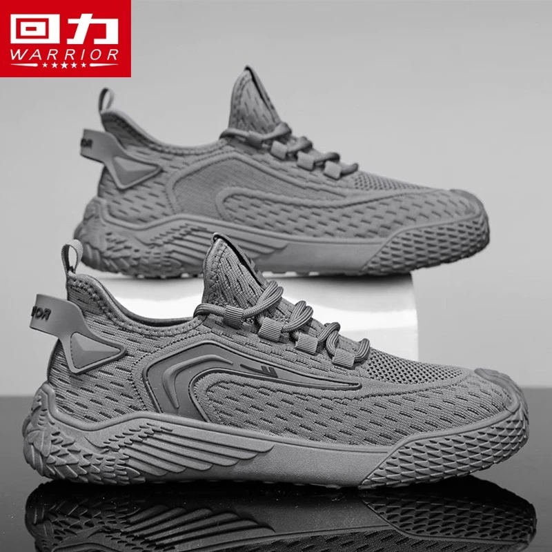 回力运动鞋男士网鞋春季2025新款休闲百搭透气软底防滑网面跑步鞋
