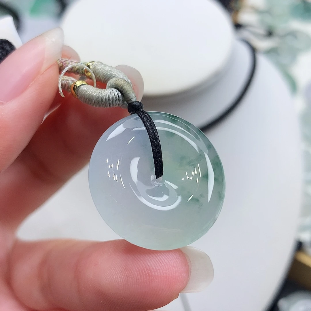 翡翠未镶嵌胸饰翡翠86，24.1/5.8