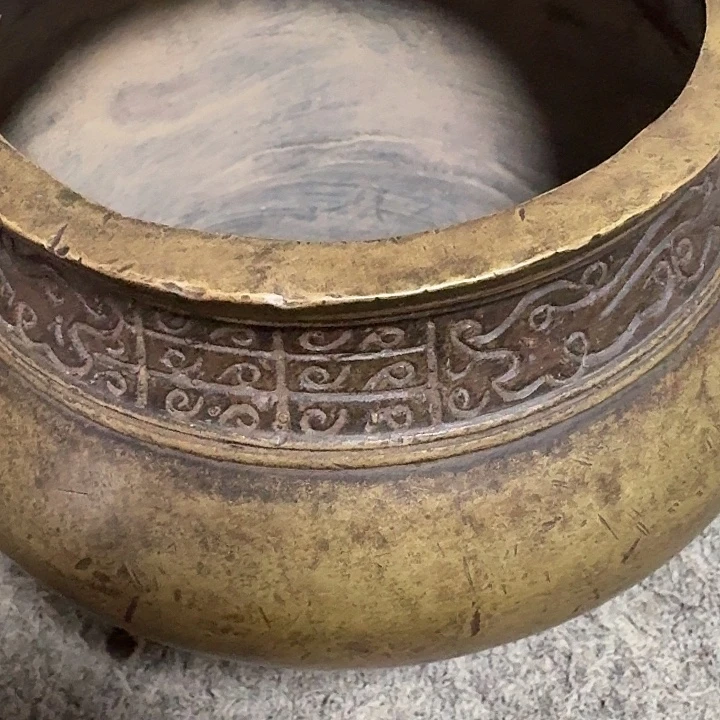 翱***翔铜铜香炉，桌面摆件