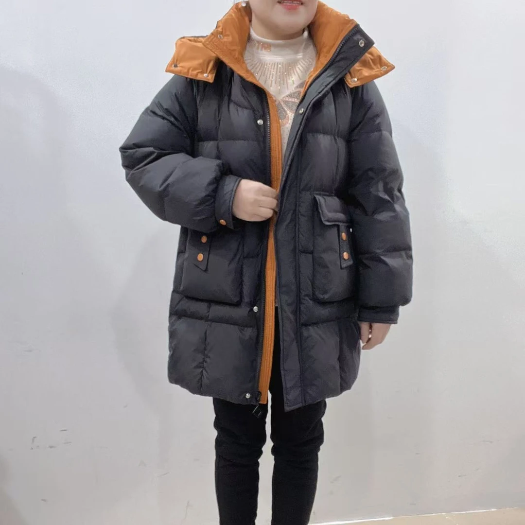 甜歪歪冬季新款连帽棉服外套女装休闲时尚款短款百搭女士黑色加厚