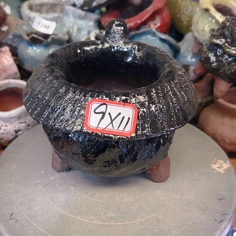 粗陶花盆手工花盆制作就这样的