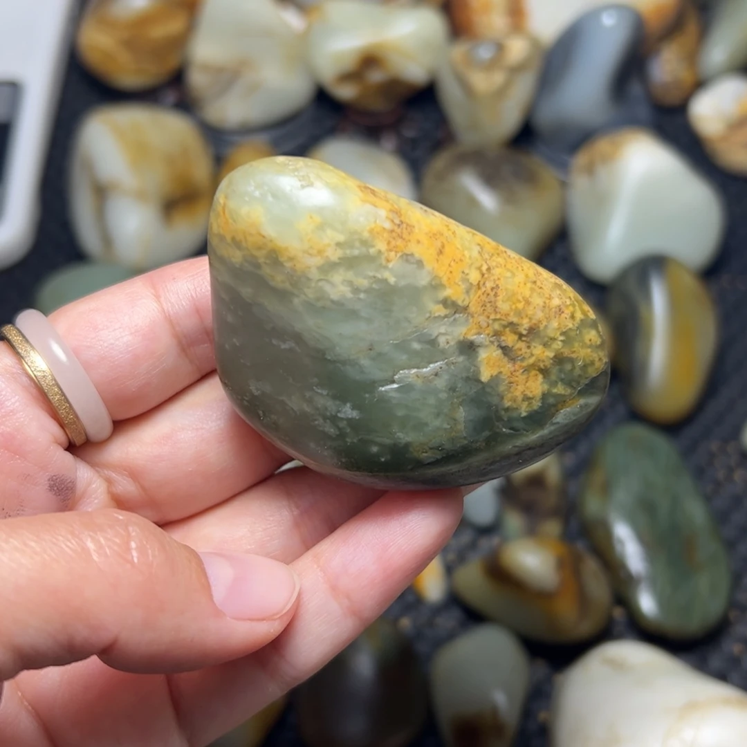 和田玉未镶嵌挂件65