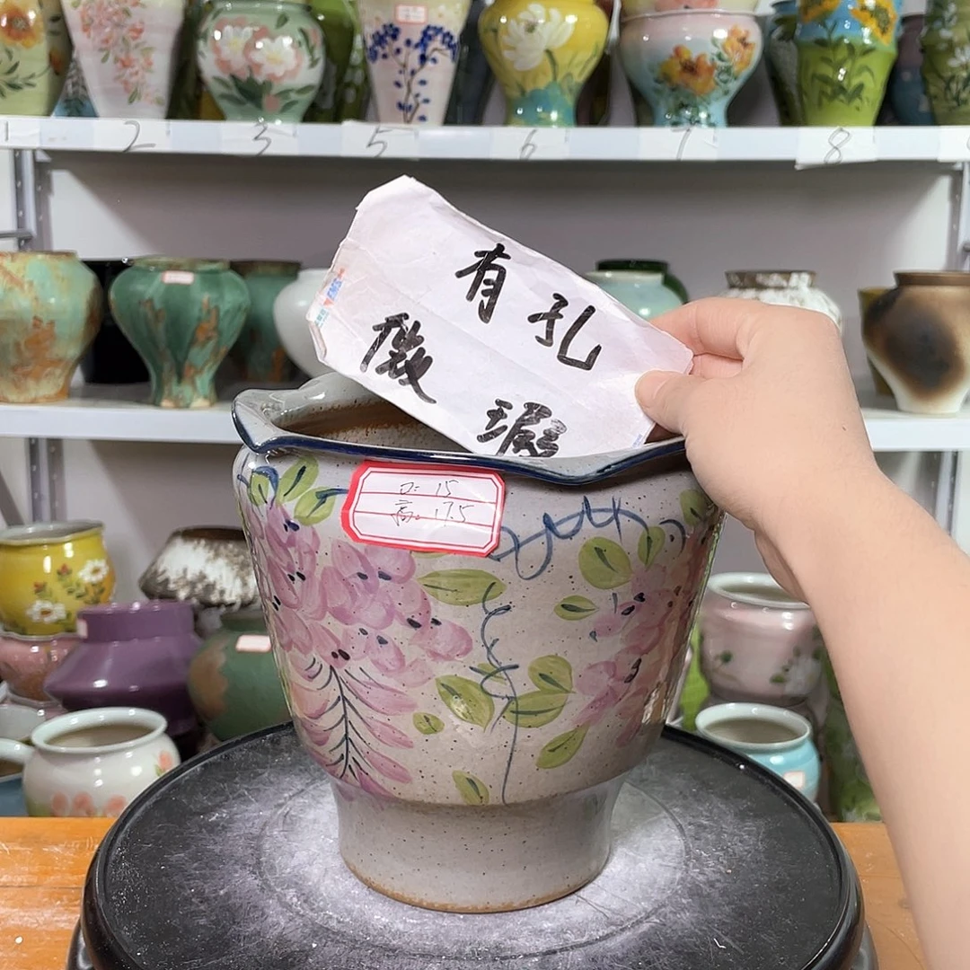 景德镇陶瓷花盆花器暇256