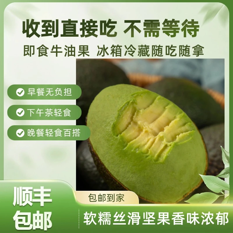 【熟果子不用放】智利收到直接吃树熟牛油果4粒6粒正宗哈斯牛油果