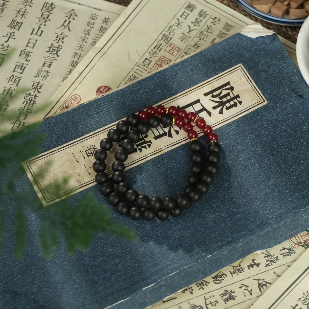 归脾药香合香珠非遗手工香珠文玩手串檀香汉服饰品古风穿搭手链