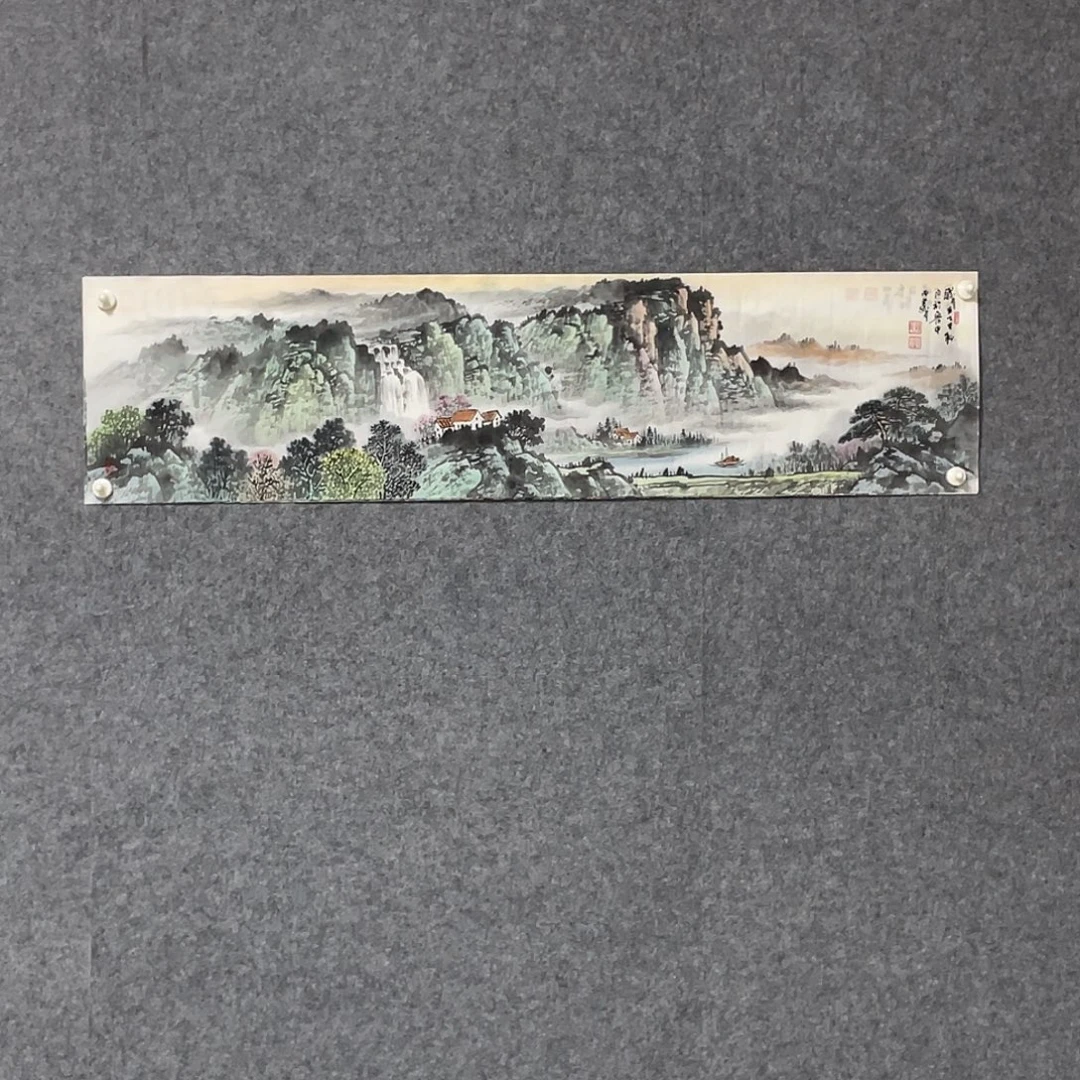 国画四尺对开画芯 捡漏