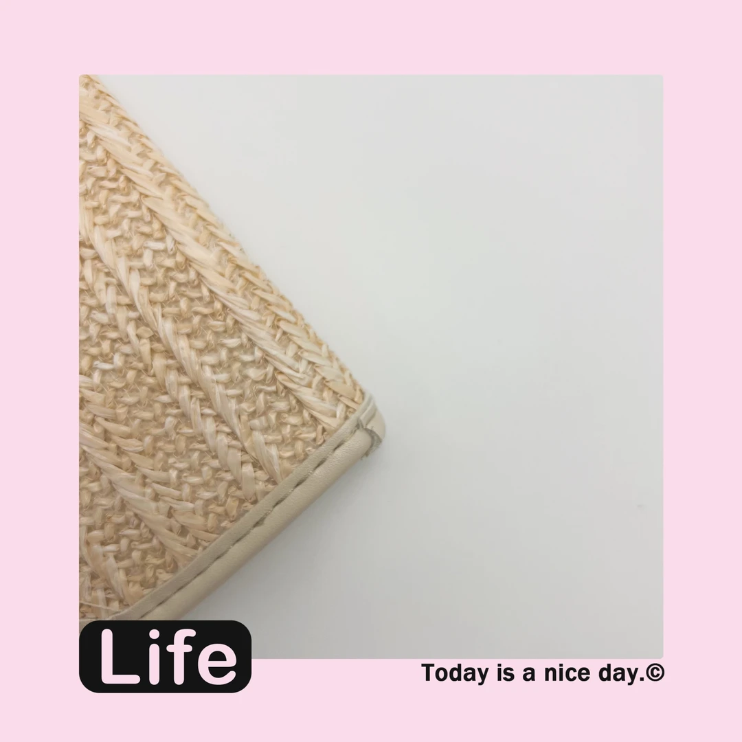 【是小欧】草编收纳卡包零钱包007