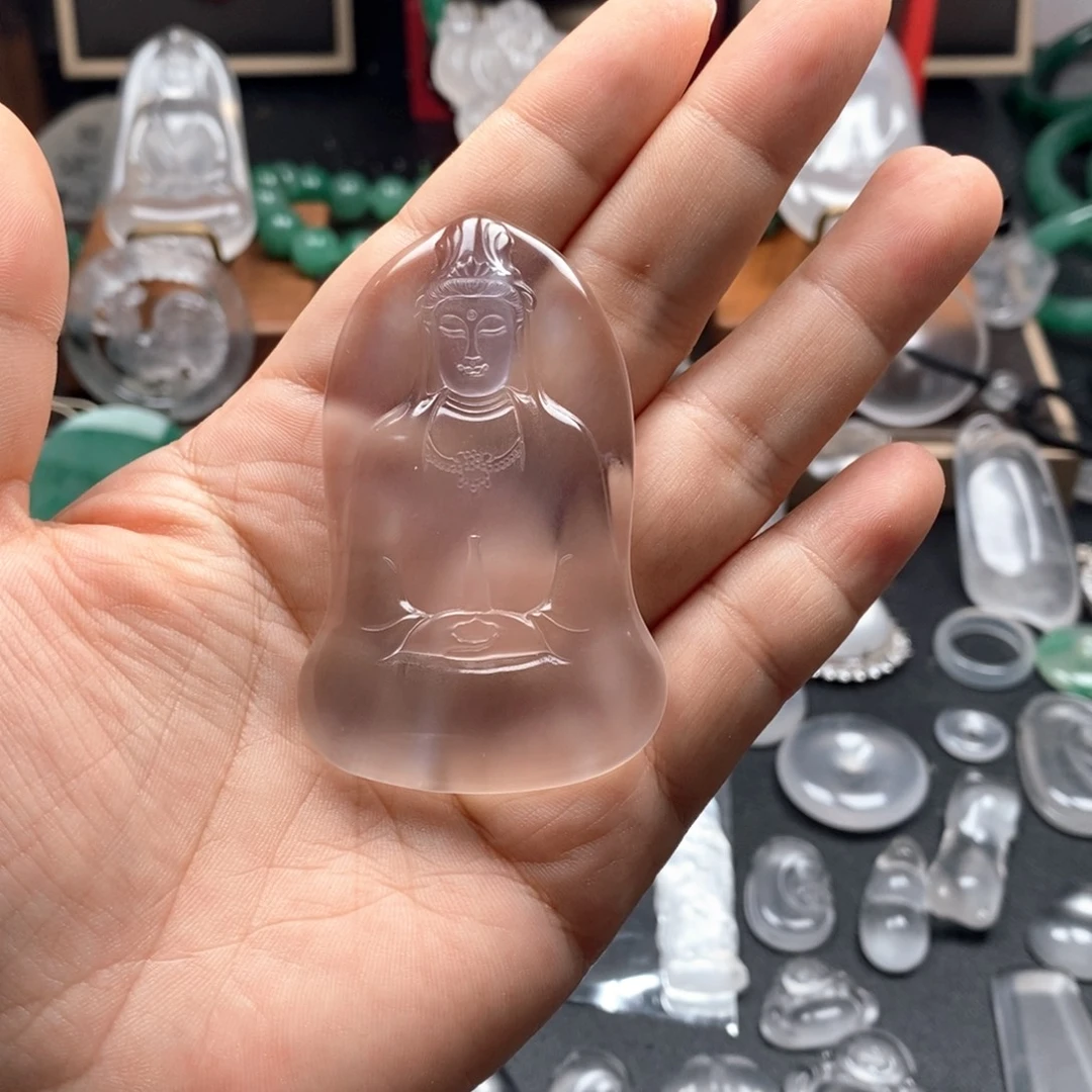 永***度颈饰未镶嵌石英质玉