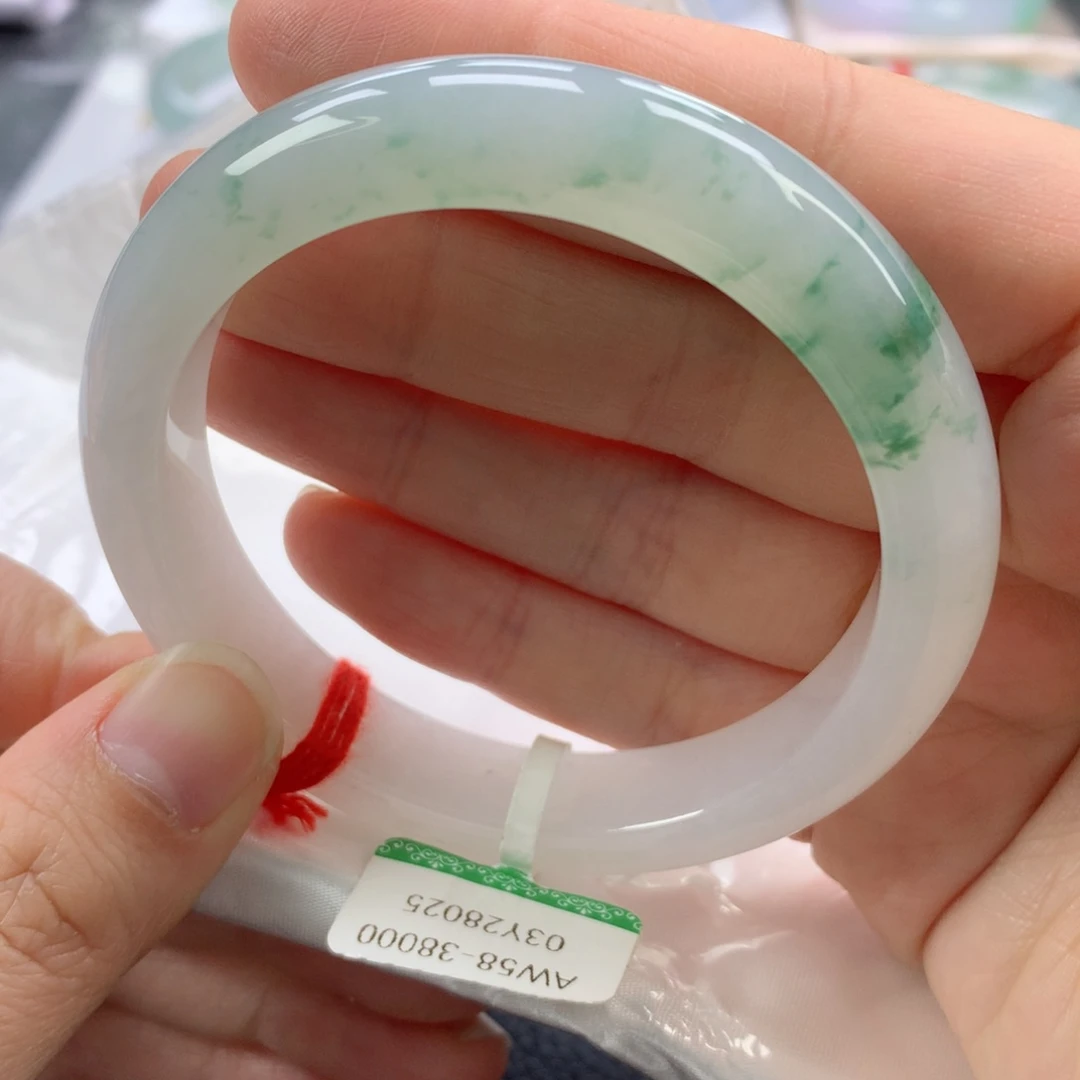 翡翠手镯未镶嵌58加