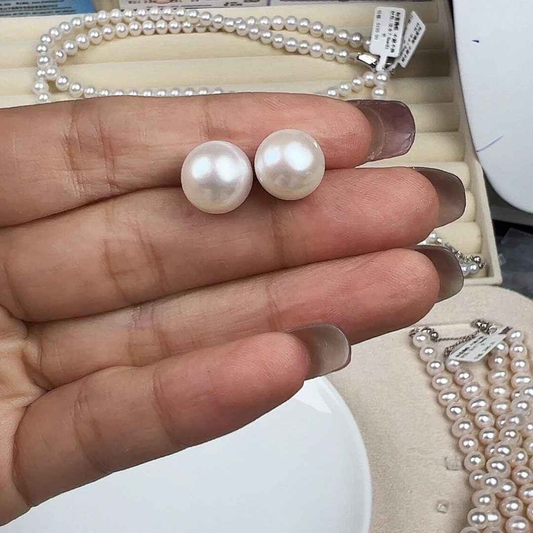 沈***N银S925镶嵌淡水珍珠项链