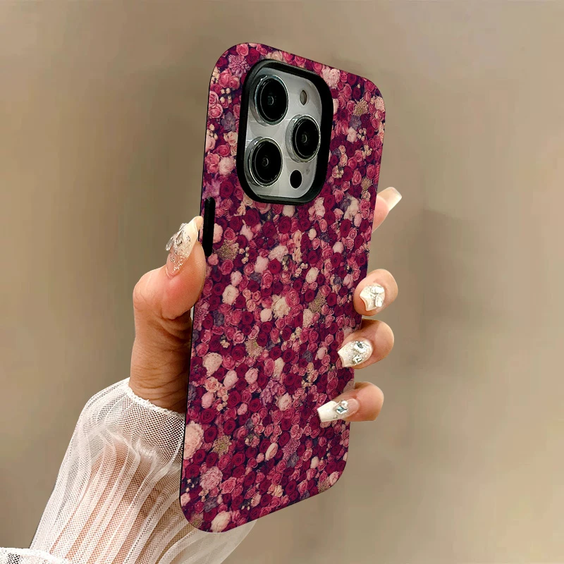 适用苹果16ProMax手机壳iPhone15小众13创意11防摔14花纹菲林壳