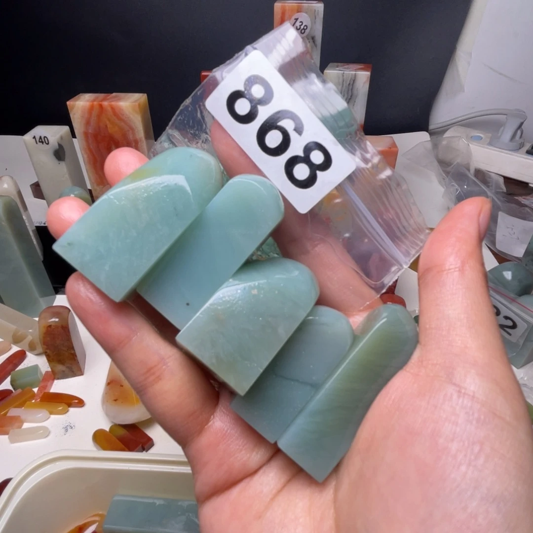 漫***呀老挝石天青石5个天青石