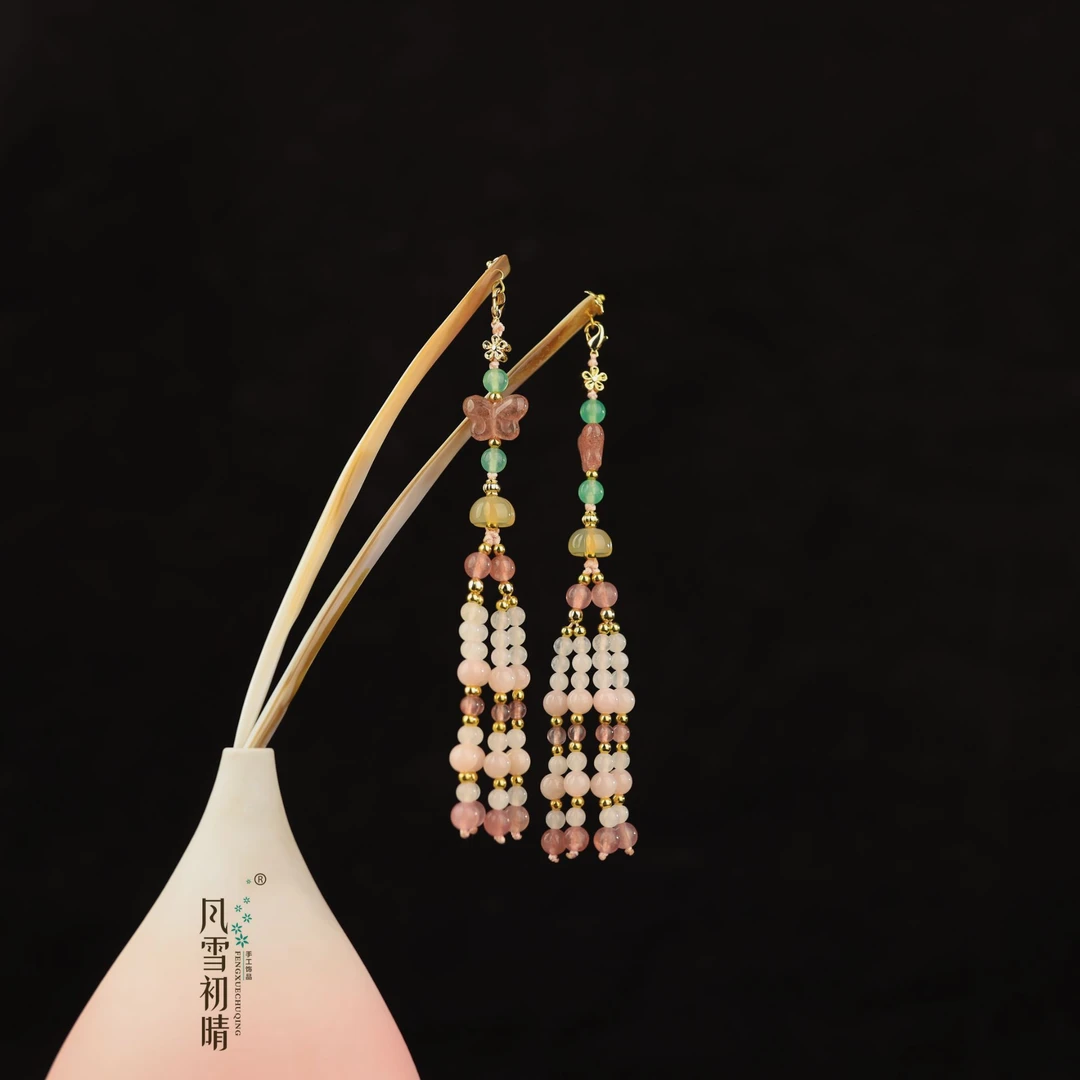 风雪初晴颜墨婉发簪【春季新款】手工汉服百搭复古风简约发饰品