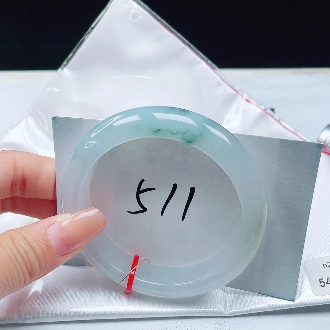 翡翠未镶嵌手镯54正圈