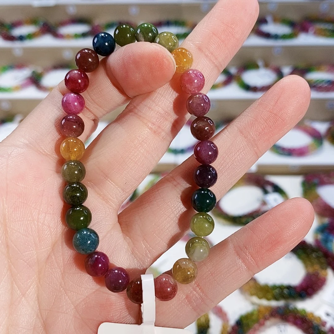 碧玺手链未镶嵌G2437素圈颜色微差