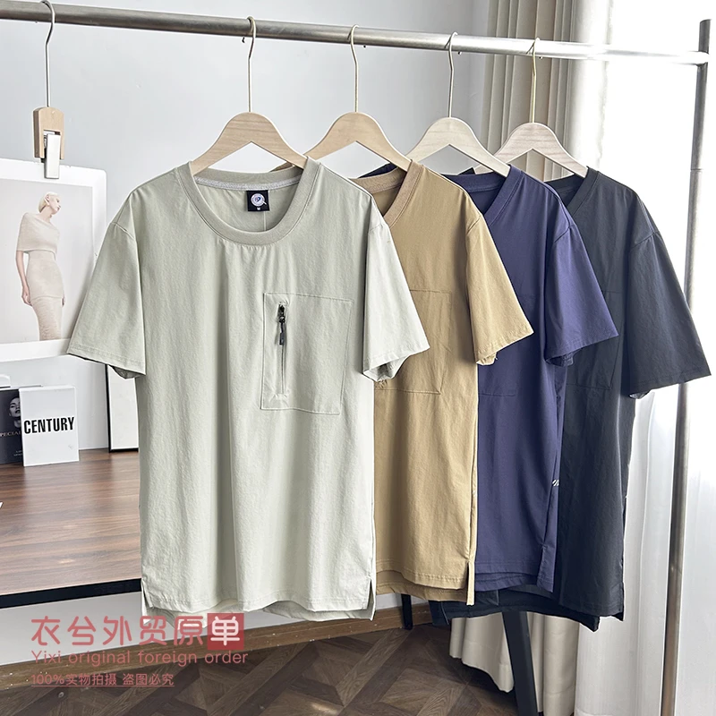 （衣兮胸前拉链速干T恤）W66夏季轻薄凉爽户外运动休闲百搭短袖H