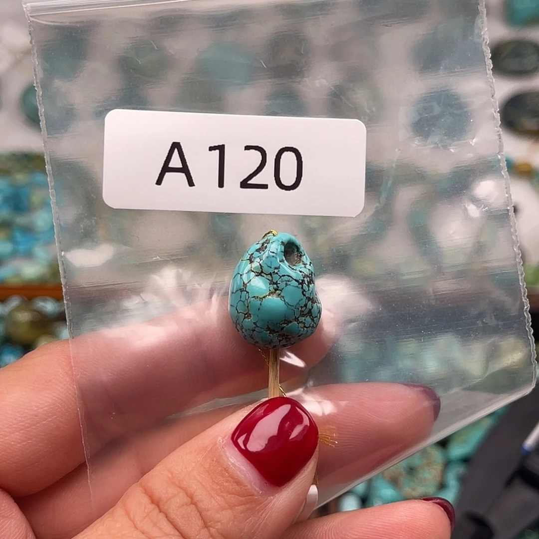 绿松石未镶嵌绿松石珠子