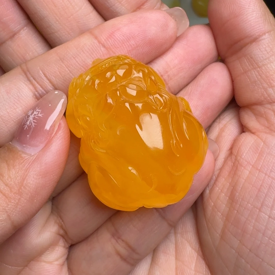 蜜蜡未镶嵌吊坠(不含链)无优化无烤色无补胶无覆膜无辐照无煮蜜