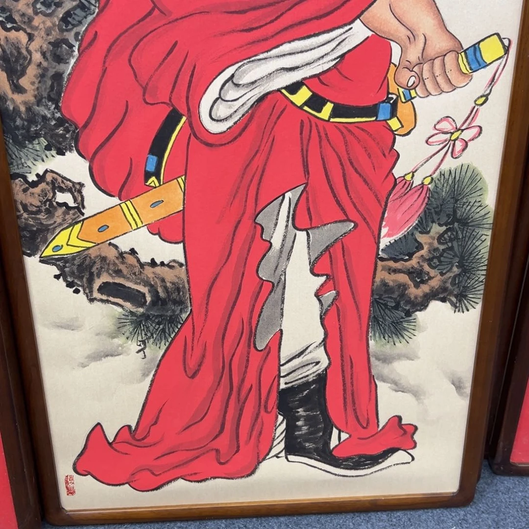 国画秋****哥松树钟馗70尺寸