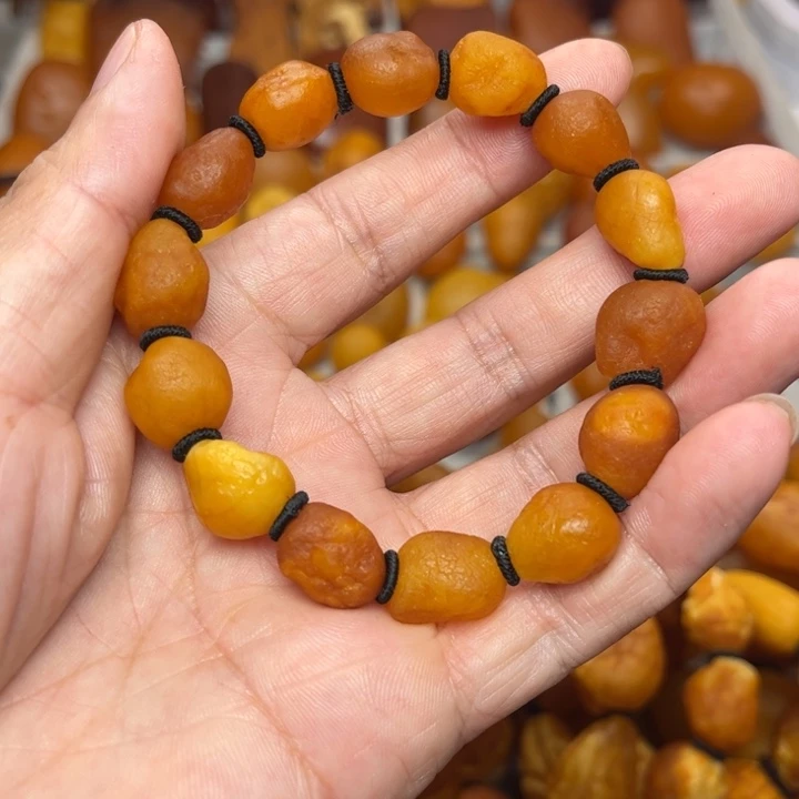 琥珀未镶嵌裸石天然蜜蜡吊坠