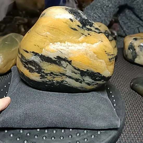 新疆金丝玉原石国画