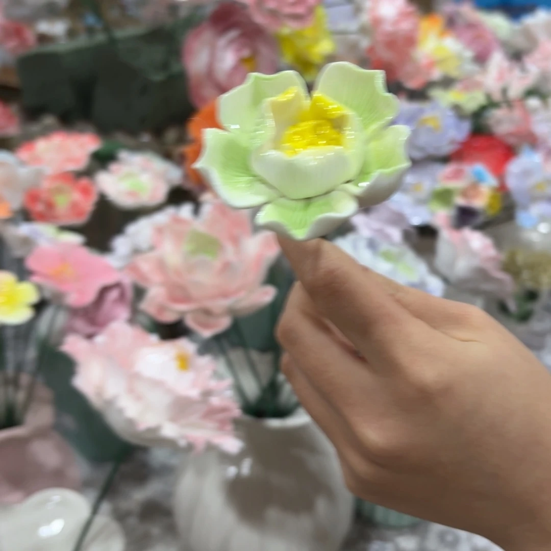 陶瓷花，拍满20发货，退款拉黑