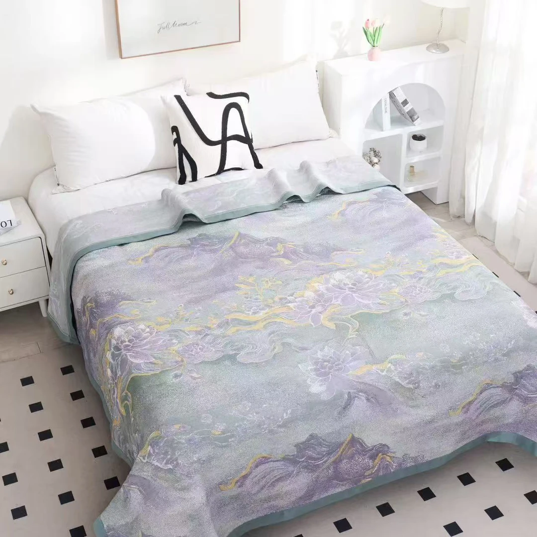 【水墨清影】230*250高端简约透气舒适多功能床盖