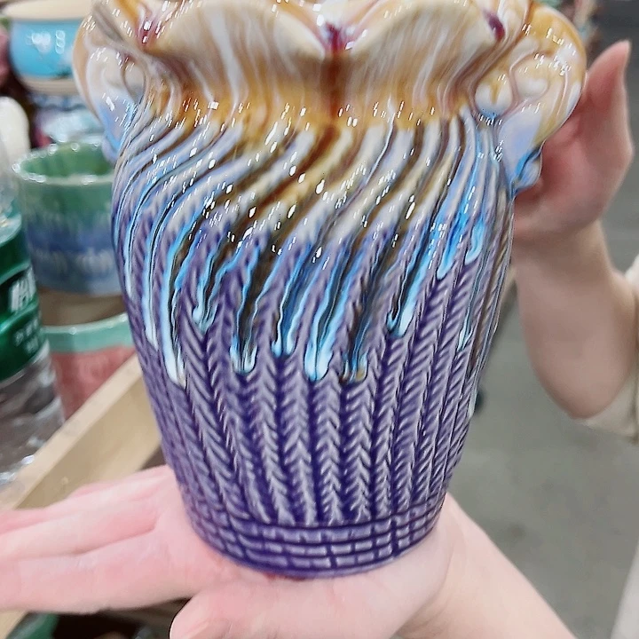 有孔，凑单福利满10元发货陶瓷多肉花盆！