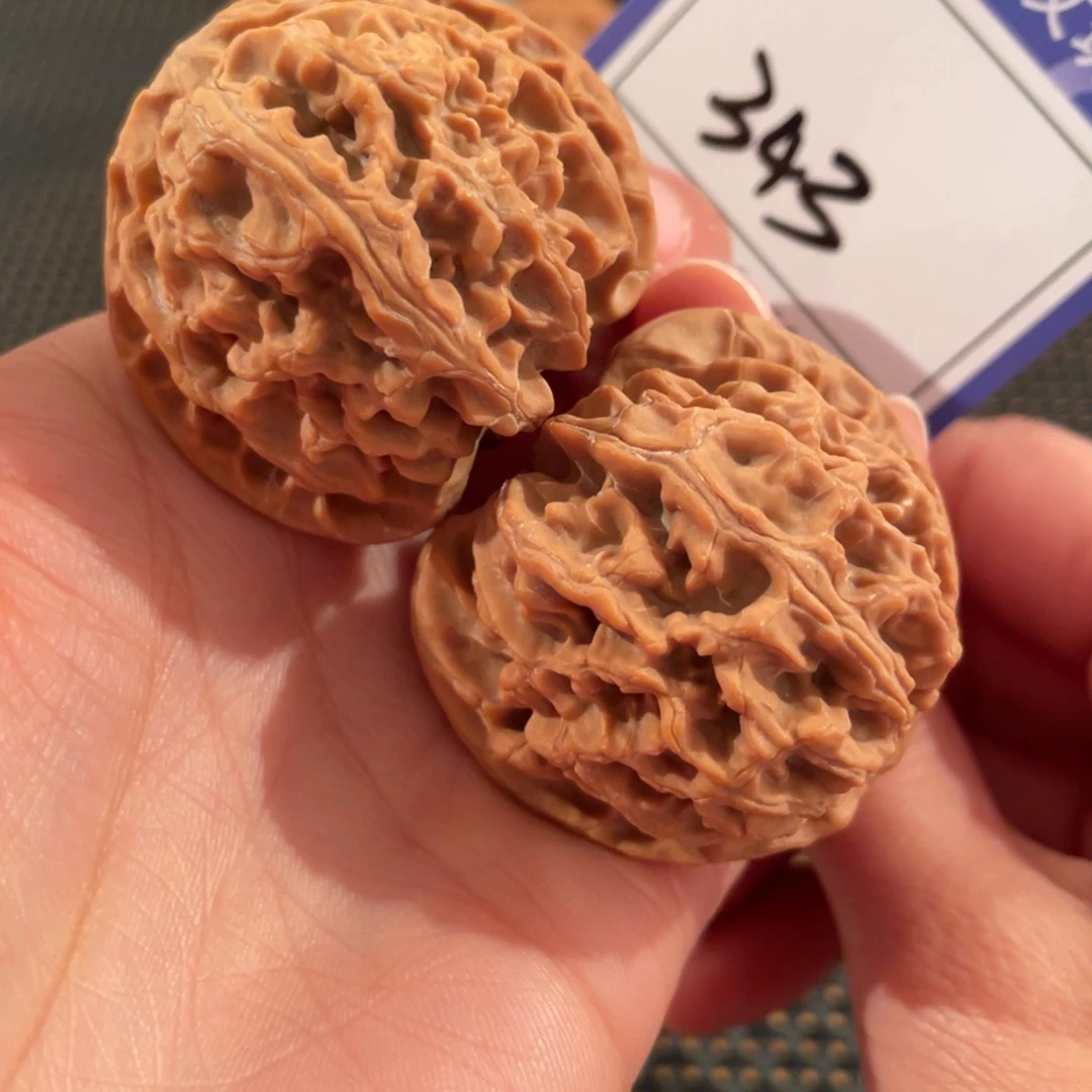 文玩核桃把件343号4:3苹果园全品