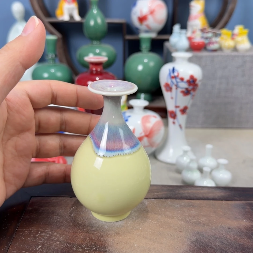 陶瓷手工小花器摆件