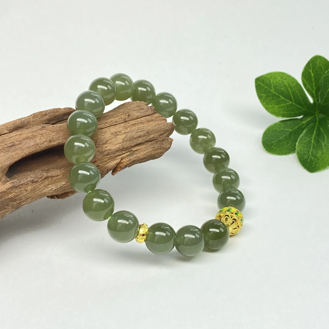 【小北好物】和田玉DIY单圈手串约10mm【多样性发一件】QH10X885